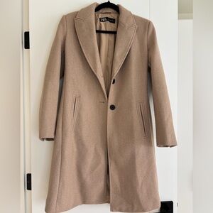 Tan Cream Trench Coat
